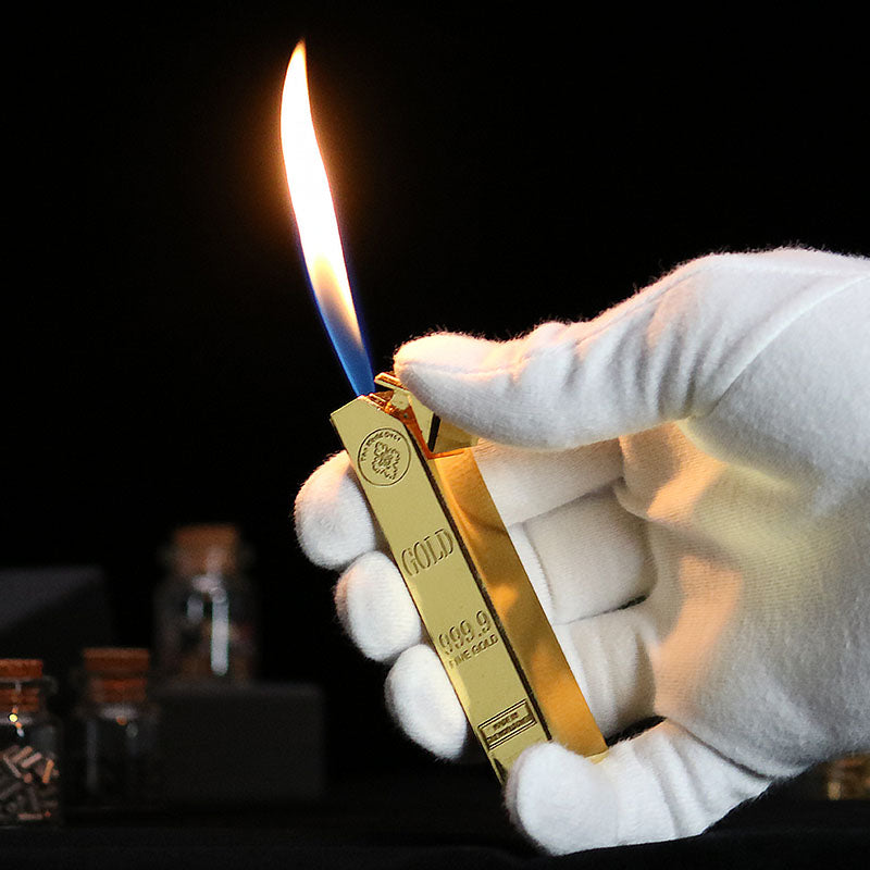 novelty cigarette lighters uk Gold Brick Lighter